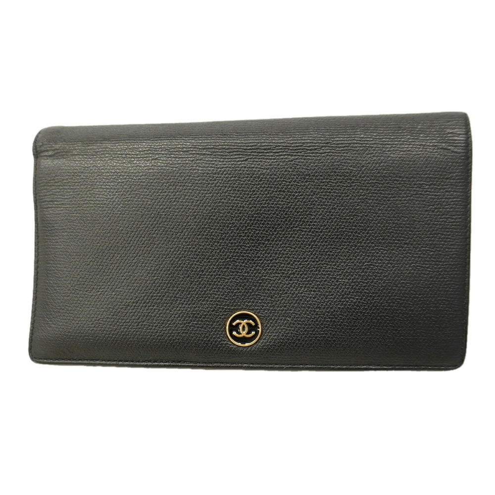 CHANEL Black Caviar Leather Wallet